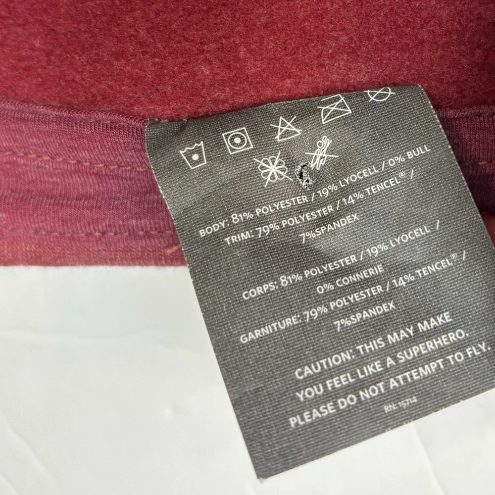NOBULL womens Crewneck pullover Sweatshirt in‎ Maroon - Picture 4 of 5